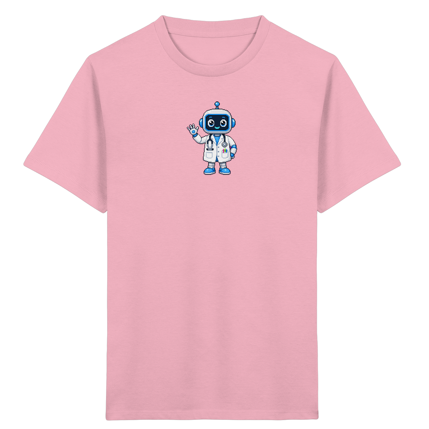 Pixel Roboter T-Shirt: Freundlich und cool - Kinder T-Shirt