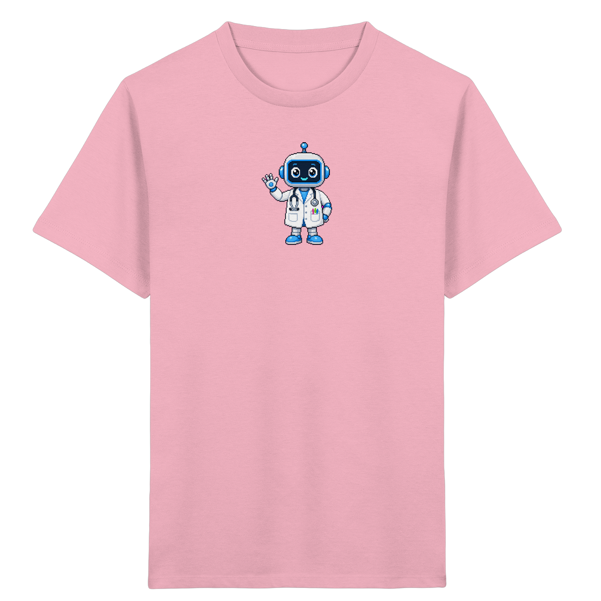 Pixel Roboter T-Shirt: Freundlich und cool - Kinder T-Shirt