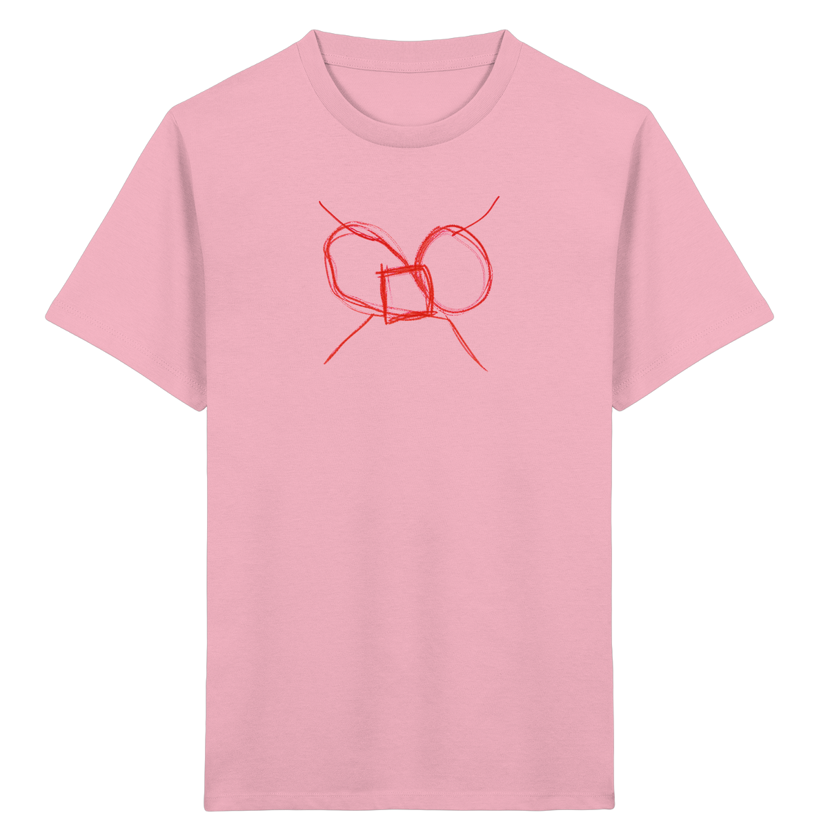 Ziegelrote Wackelschleife Kinder T-Shirt - Kinder Bio T-Shirt