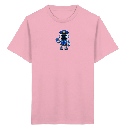 Pixel Roboter Polizei: Winkendes Kinder-T-Shirt - Kinder T-Shirt
