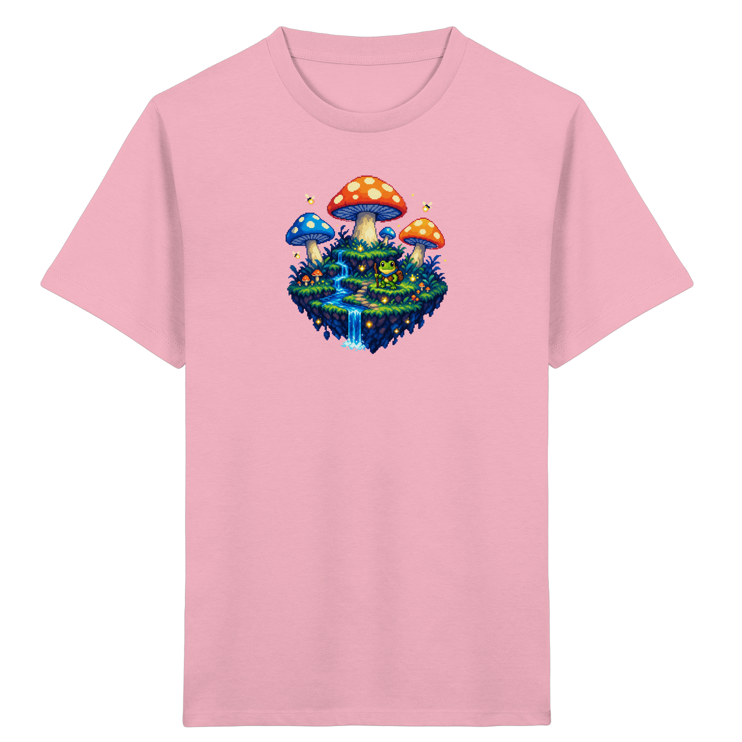 Magisches Pixel Abenteuer Frosch Shirt - Kinder Bio T-Shirt