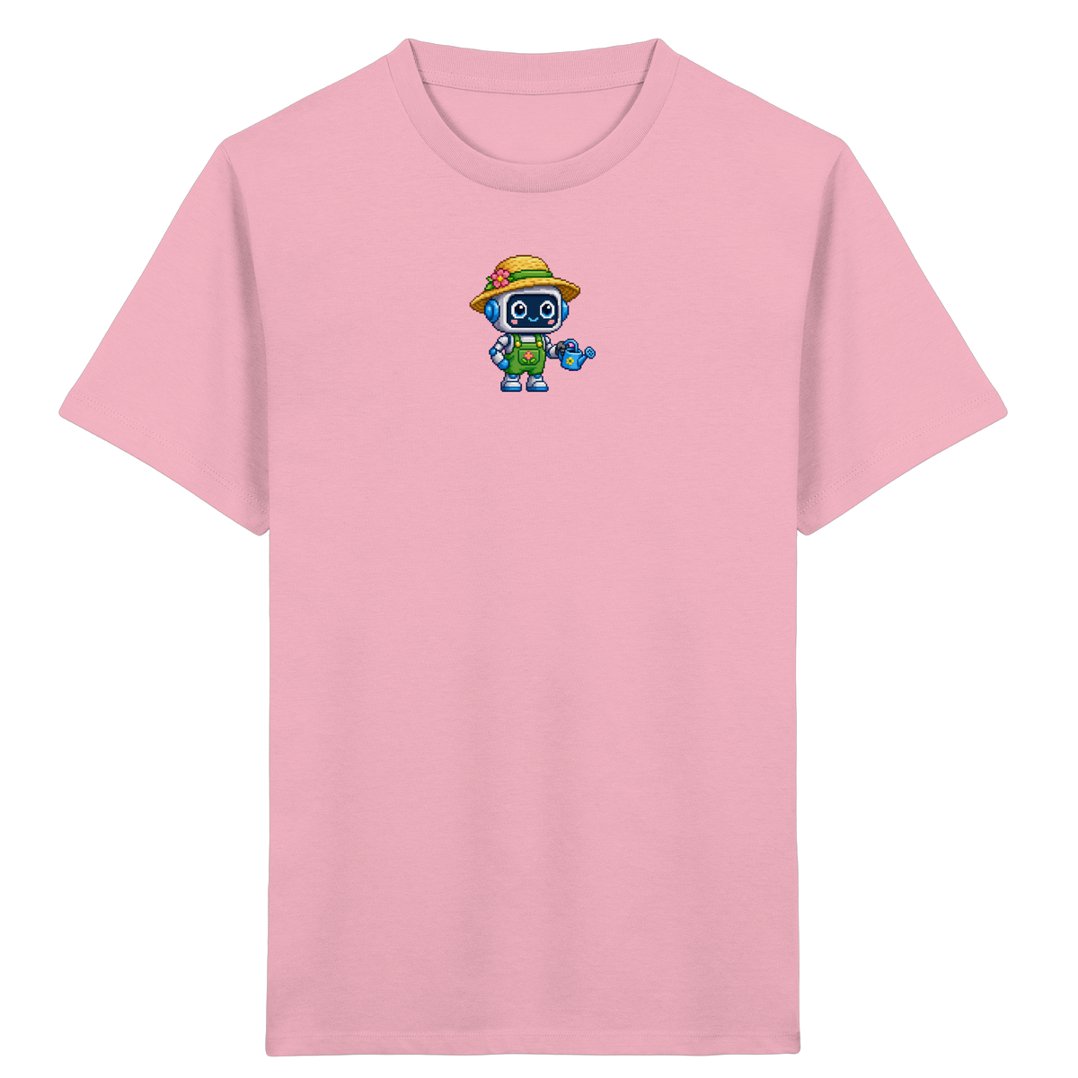 Pixel Roboter T-Shirt: Freundlicher Look - Kinder T-Shirt