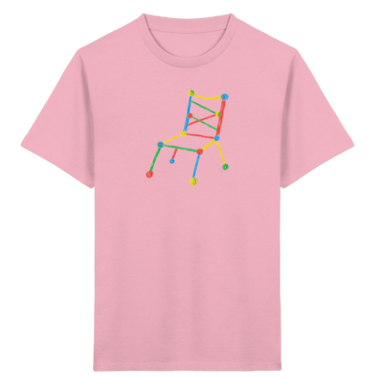 Bunter Kritzelstuhl für Kinder - Kinder Bio T-Shirt