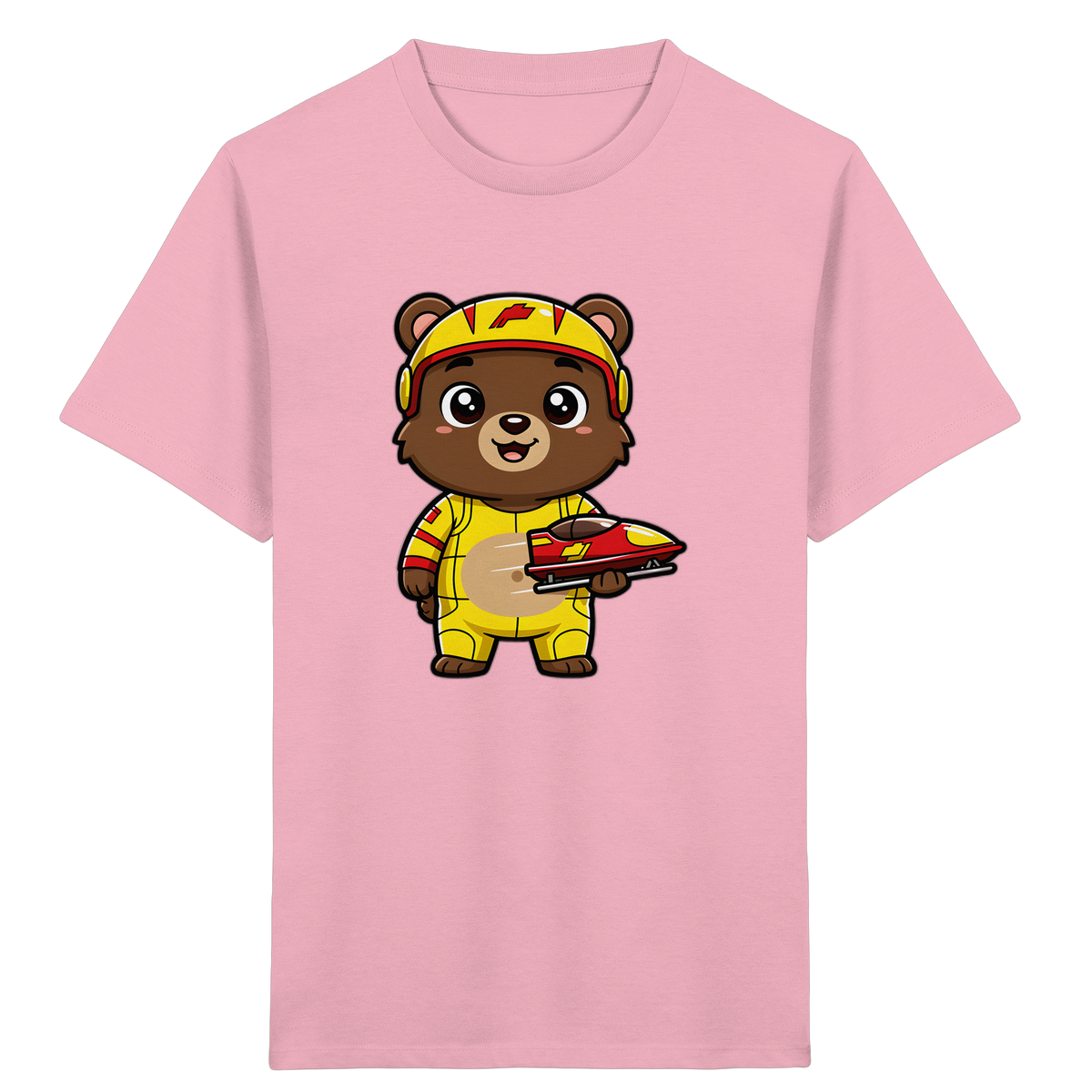 Bären-Rennfahrer T-Shirt: Abenteuer pur! - Kinder Bio T-Shirt