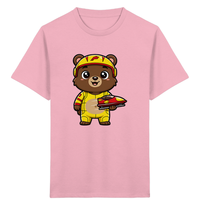 Bären-Rennfahrer T-Shirt: Abenteuer pur! - Kinder Bio T-Shirt