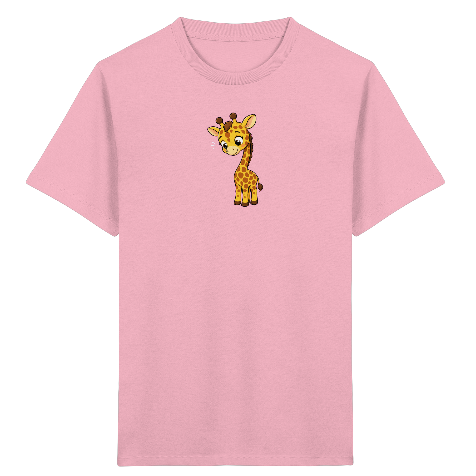 Kinder T-Shirt – Niedliche Giraffe im Cartoon-Stil