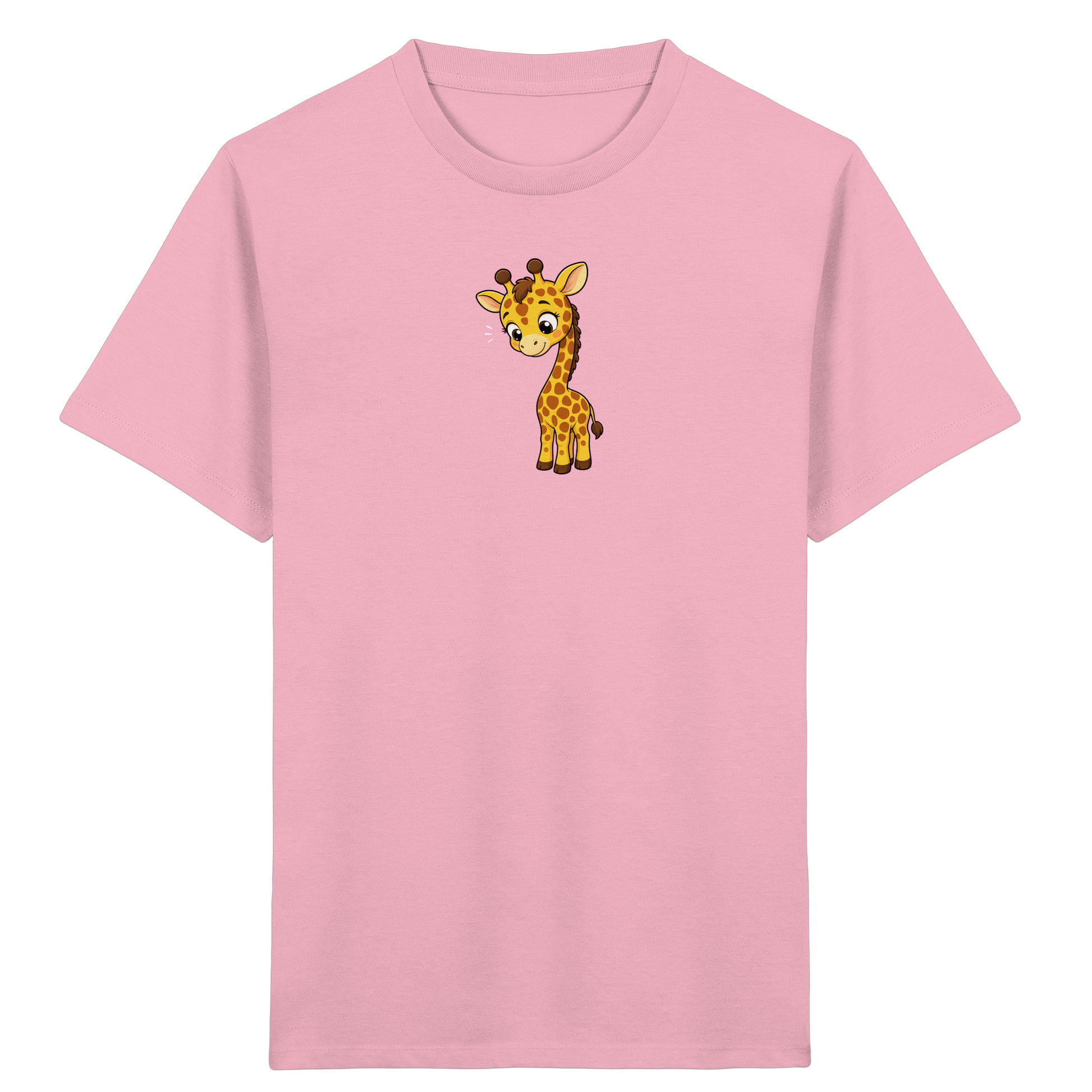 Niedliche Giraffe: Fröhliches Kinder-T-Shirt - Kinder Bio T-Shirt