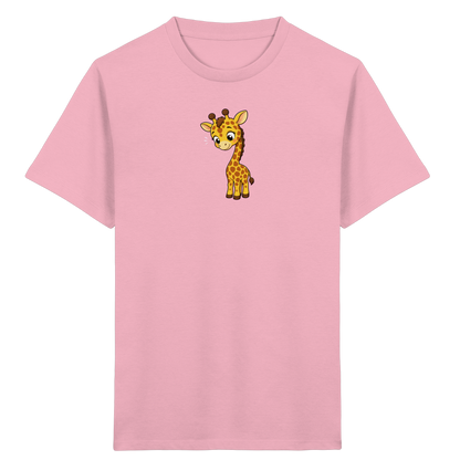 Niedliche Giraffe: Fröhliches Kinder-T-Shirt - Kinder Bio T-Shirt