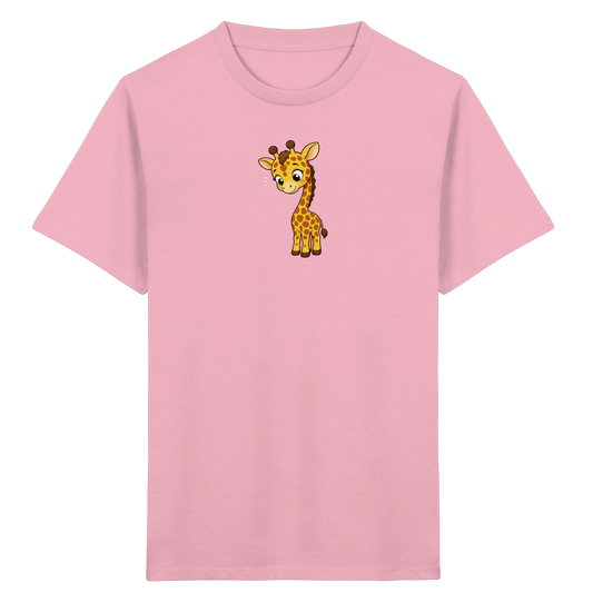 Niedliche Giraffe: Fröhliches Kinder-T-Shirt - Kinder Bio T-Shirt
