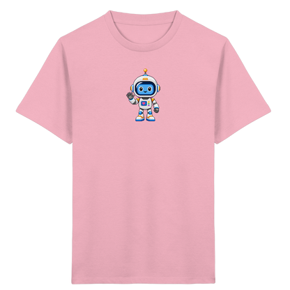 Roboter-Astronaut: Pixel-Herz-Weltraum-Shirt - Kinder T-Shirt
