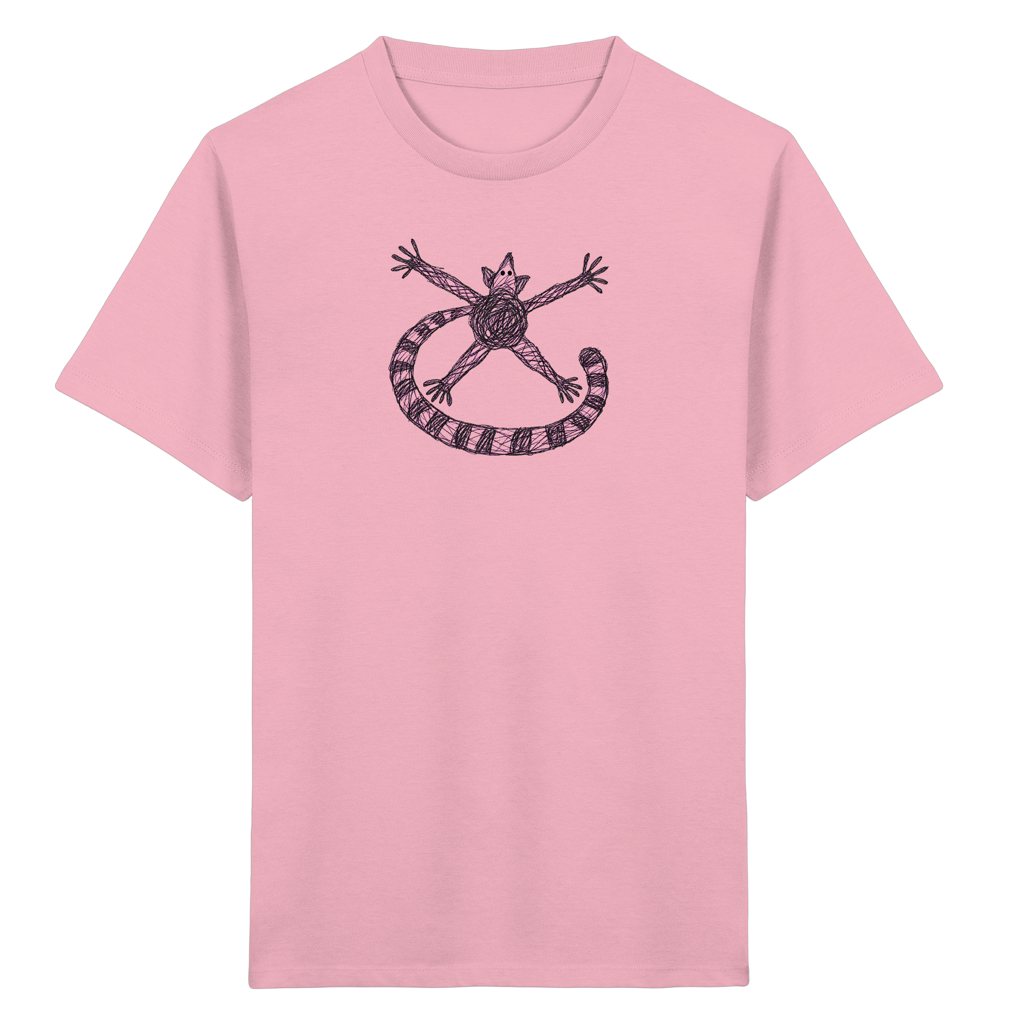 Kinder-T-Shirt mit Lemur von oben