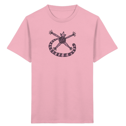 Lemur von oben gezeichnet - Kinder Bio T-Shirt