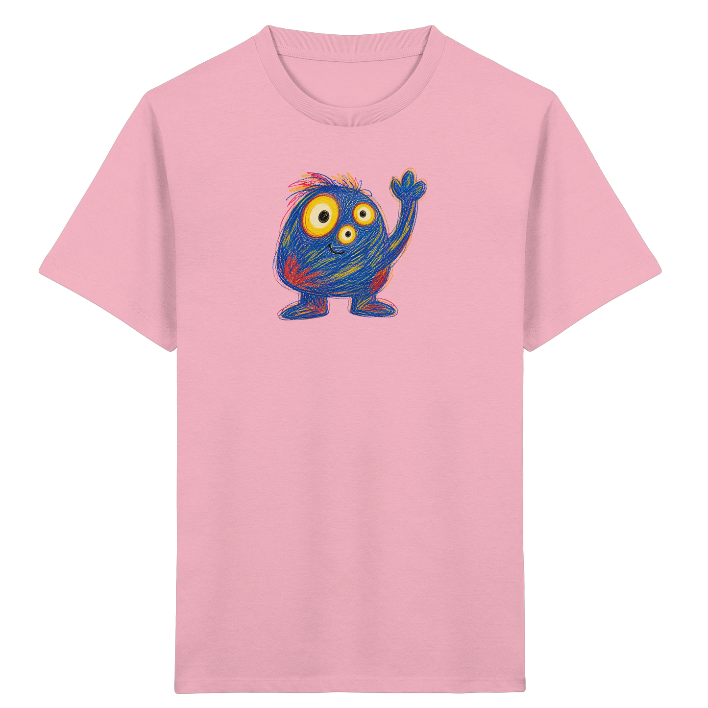 Dreiäuglein winkt fröhlich - Kinder Bio T-Shirt
