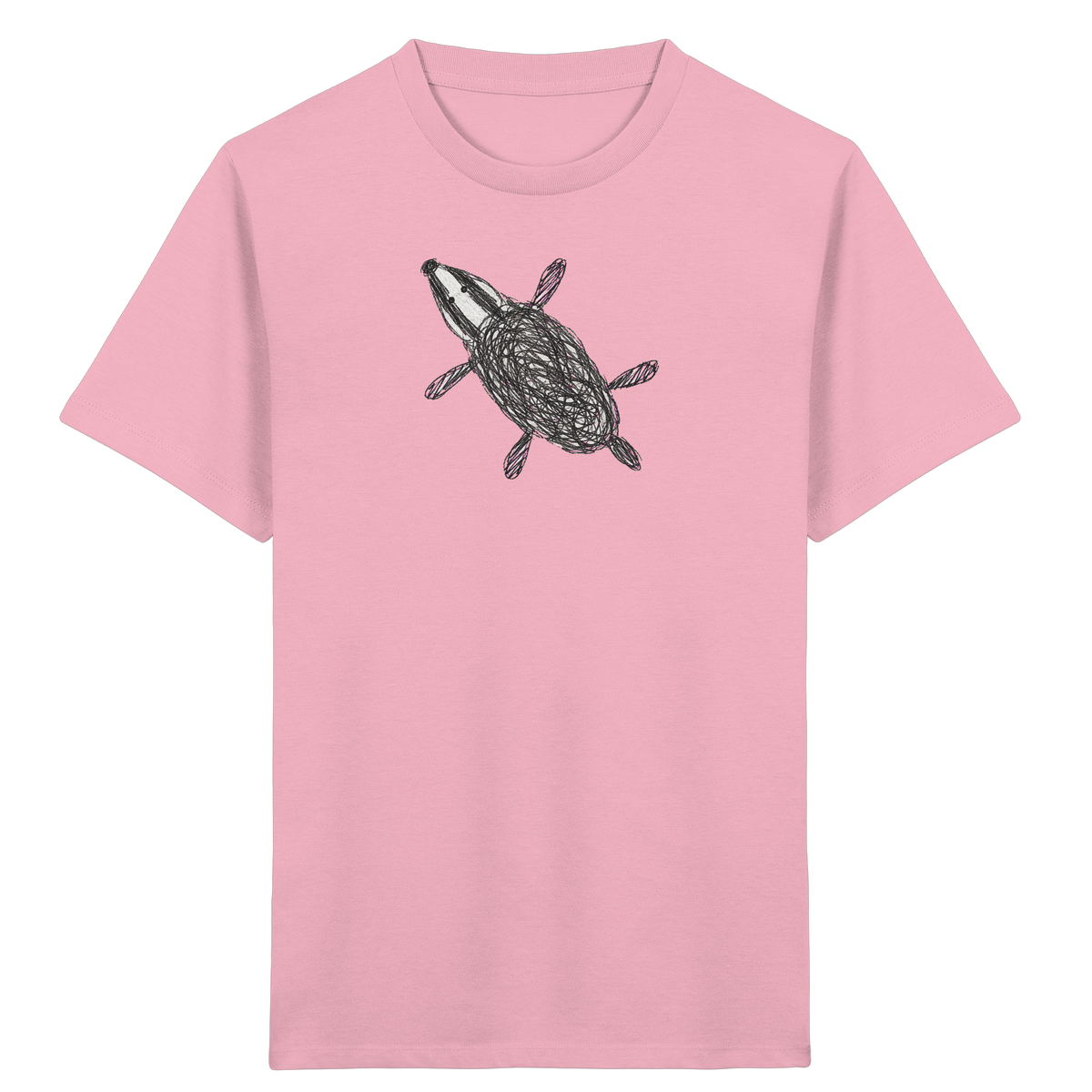 Dachs von oben - Kinder Bio T-Shirt