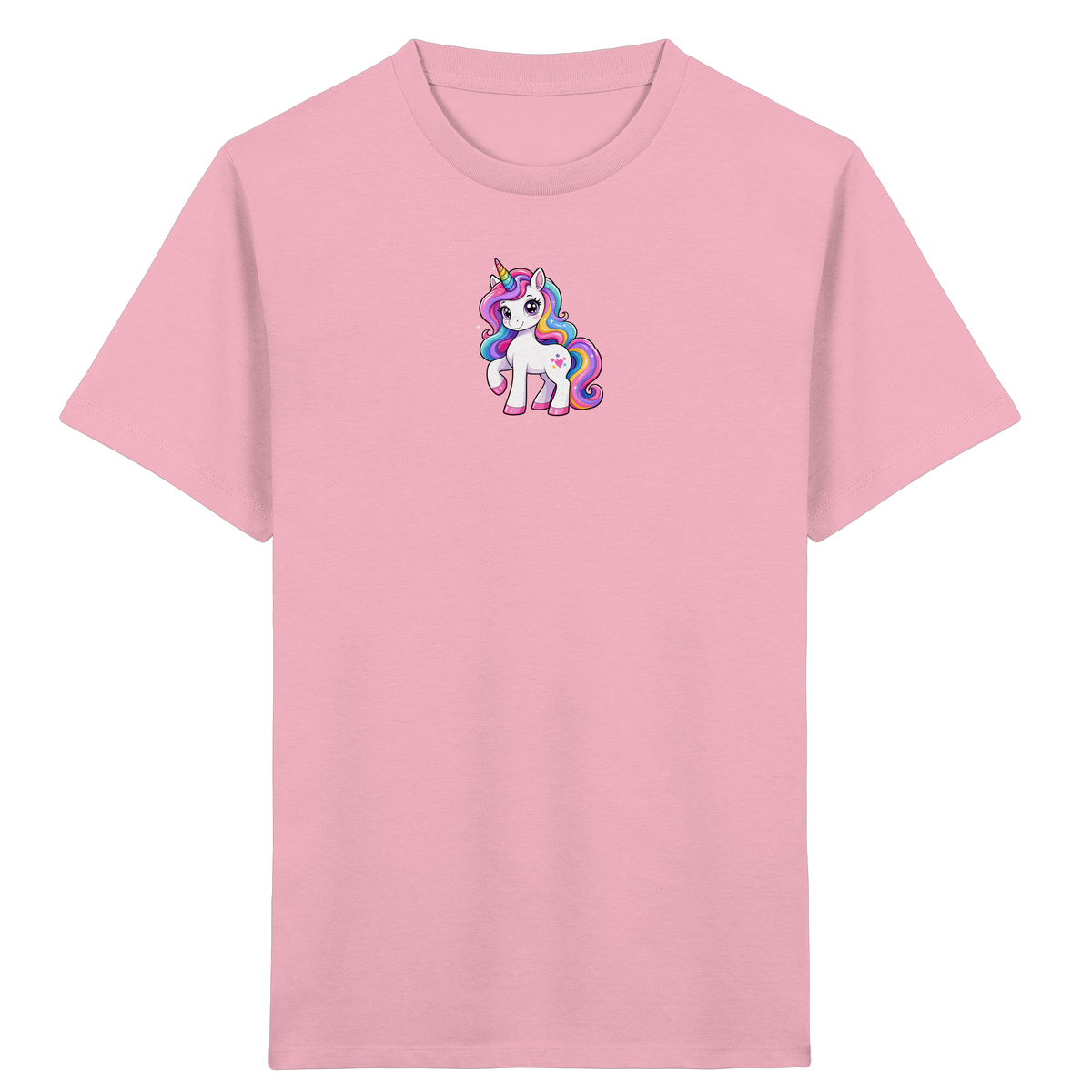 Magisches Einhorn T-Shirt mit Sternen - Kinder Bio T-Shirt