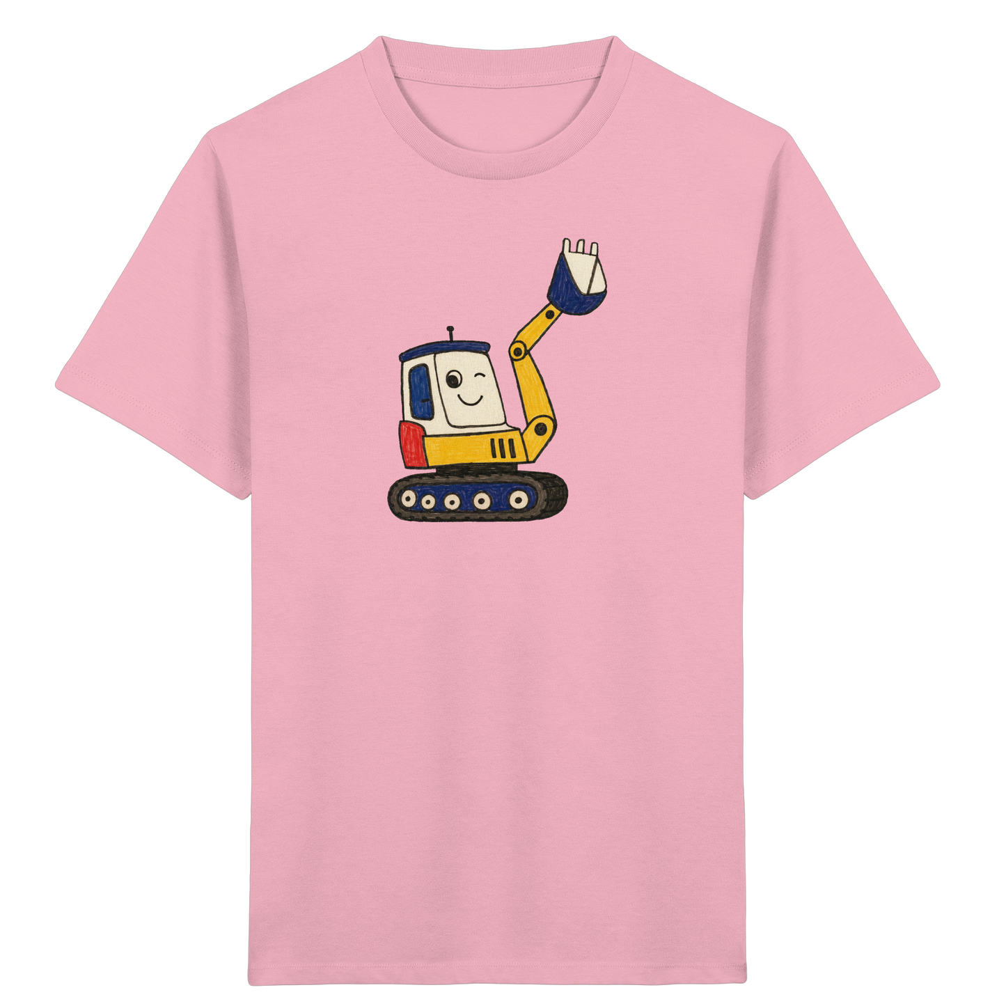 Fröhliches Bagger T-Shirt für Kinder - Kinder Bio T-Shirt