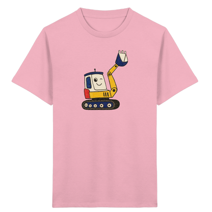 Fröhliches Bagger T-Shirt für Kinder - Kinder Bio T-Shirt
