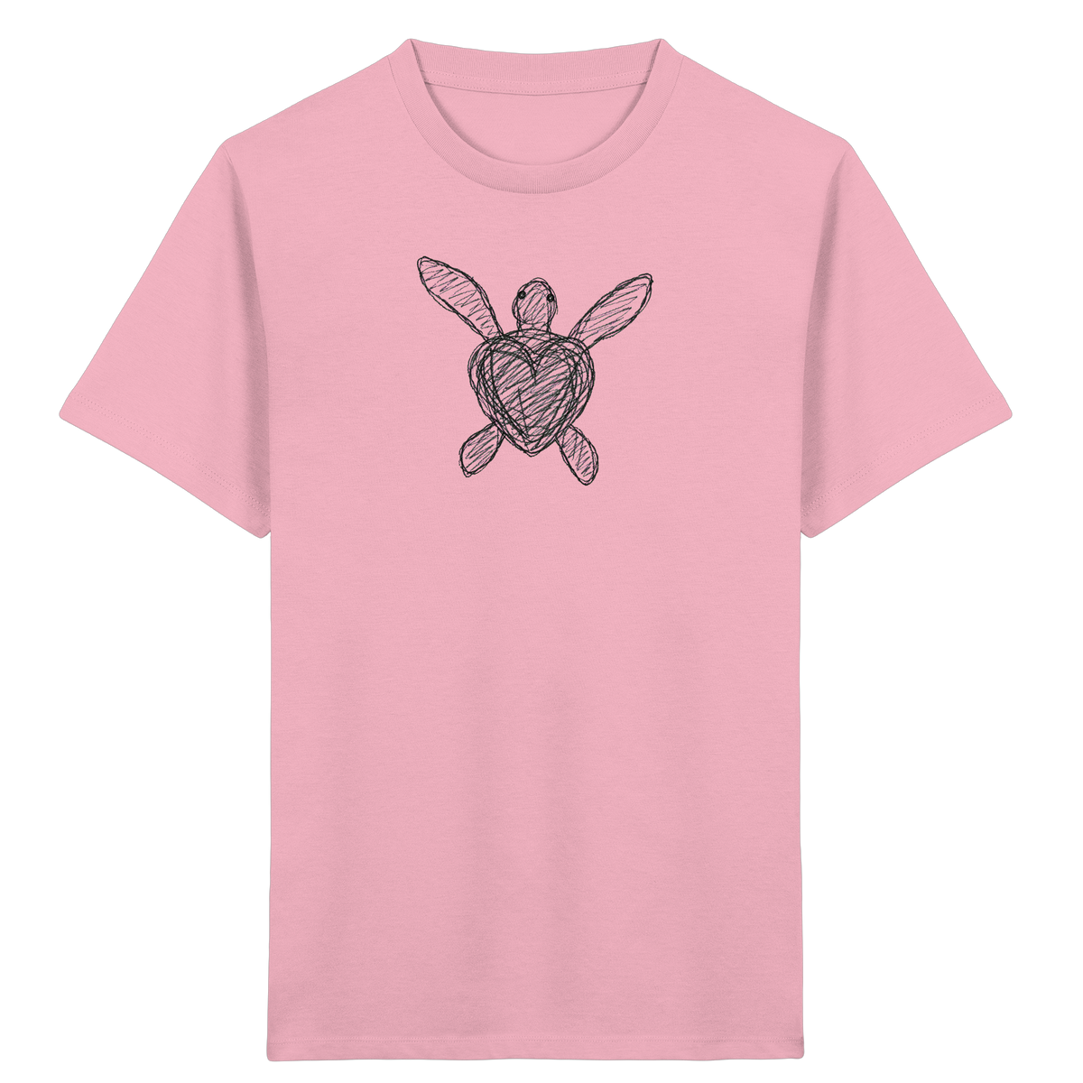 Wasserschildkröte von oben - Kinder Bio T-Shirt