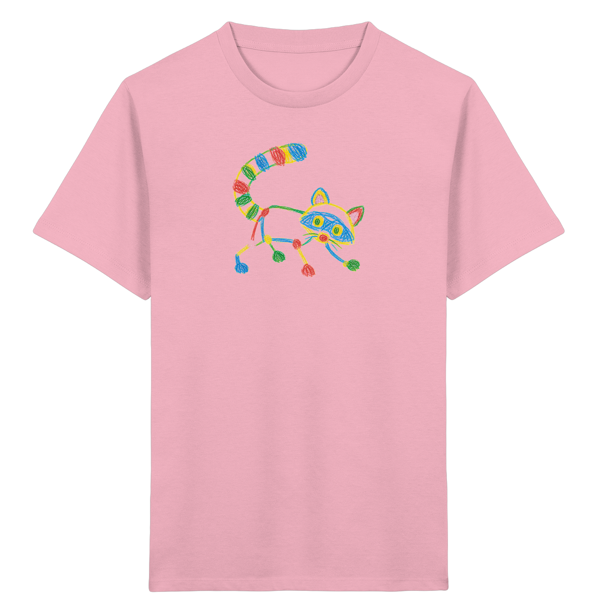 Farbpunkt Waschbär Kinder T-Shirt - Kinder Bio T-Shirt