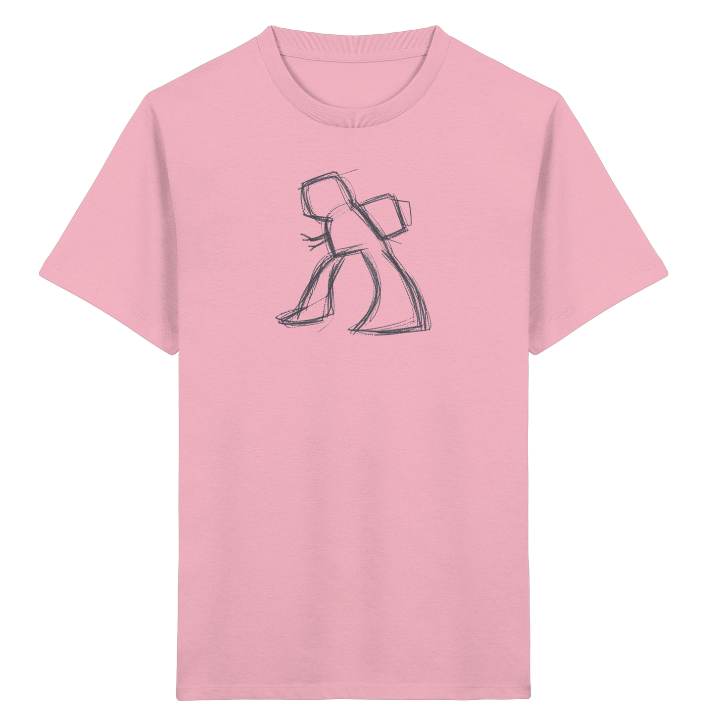 Wackel-T-Rex mit Ranzen - Kinder Bio T-Shirt