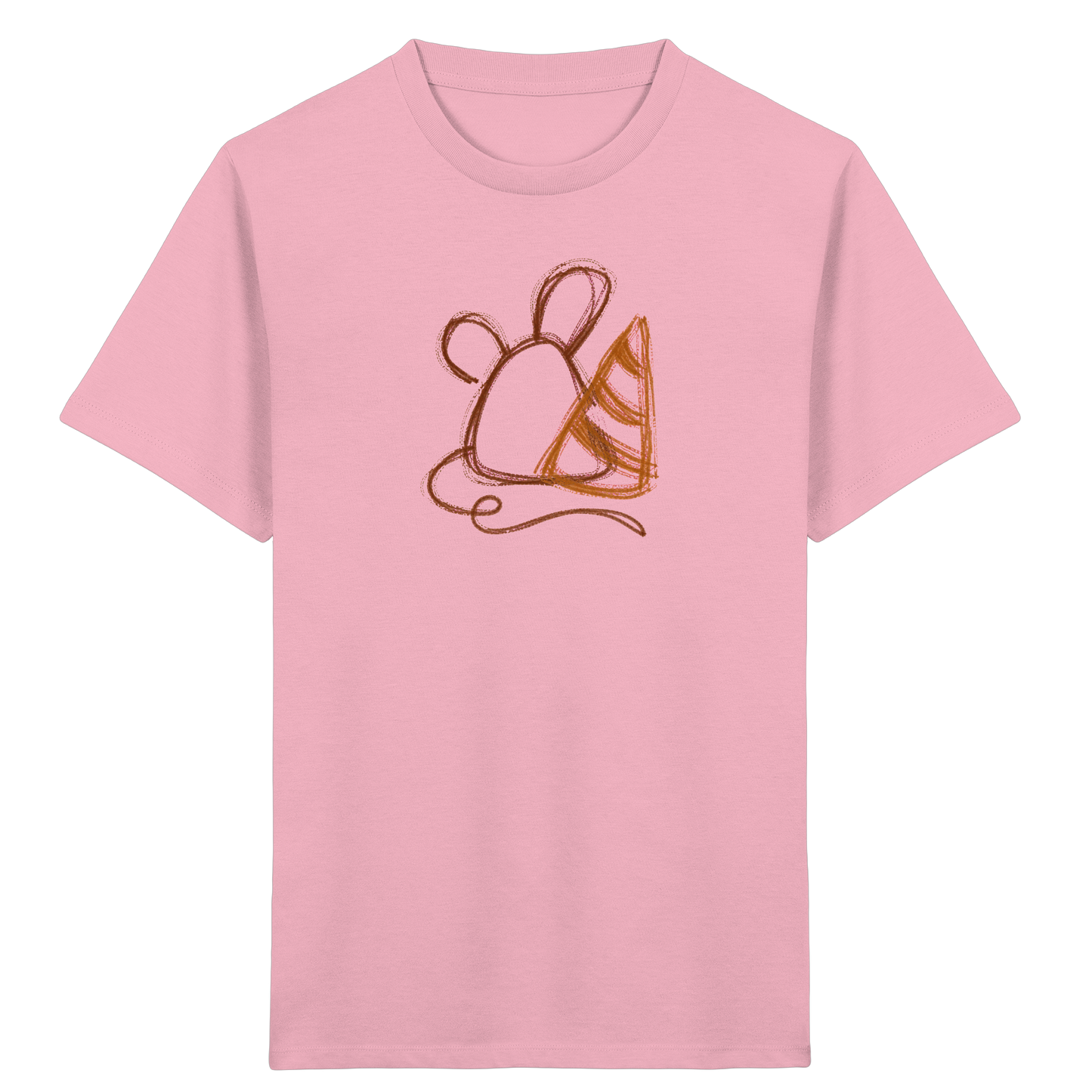 Krakelmaus mit großer Schultüte - Kinder Bio T-Shirt