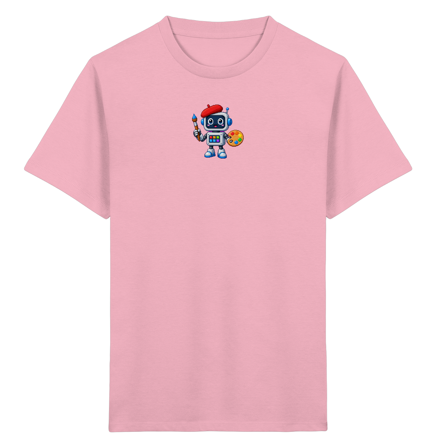 Pixel Roboter Künstler T-Shirt für Kinder - Kinder T-Shirt