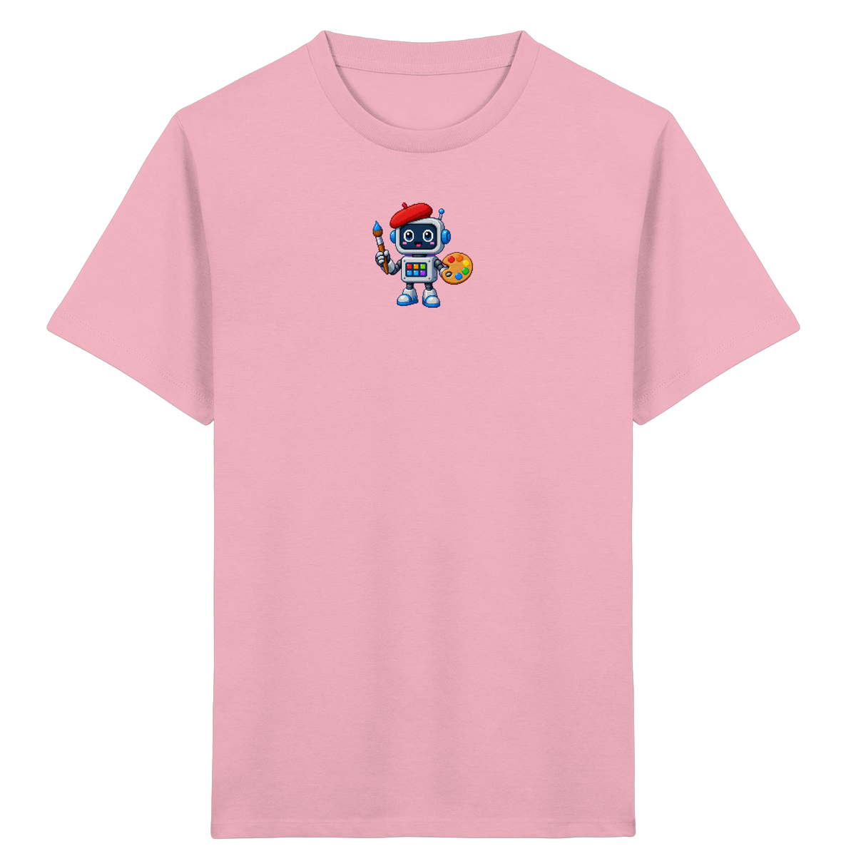 Pixel Roboter Künstler T-Shirt für Kinder - Kinder T-Shirt