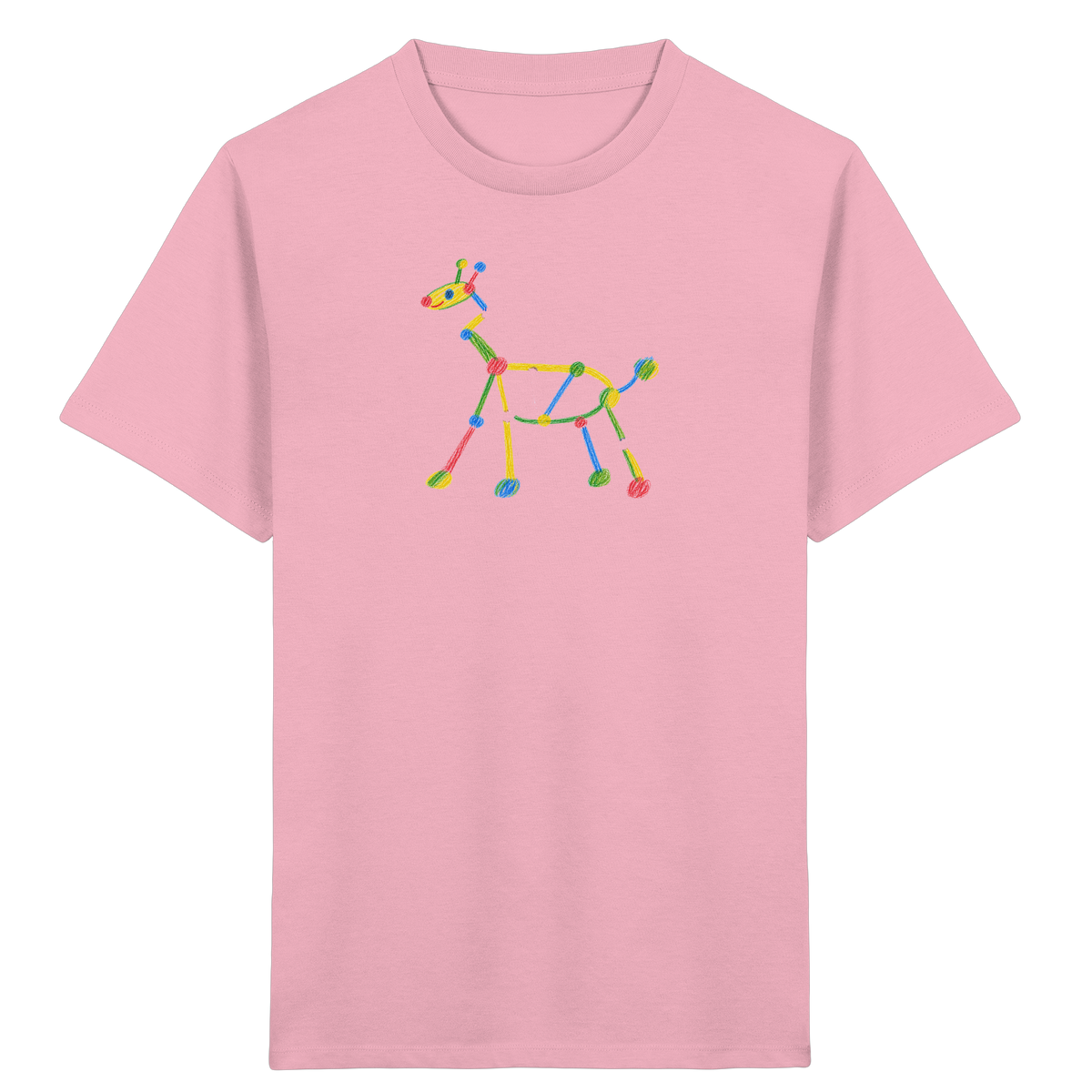 Farbpunkt Giraffe Kinder T-Shirt - Kinder Bio T-Shirt