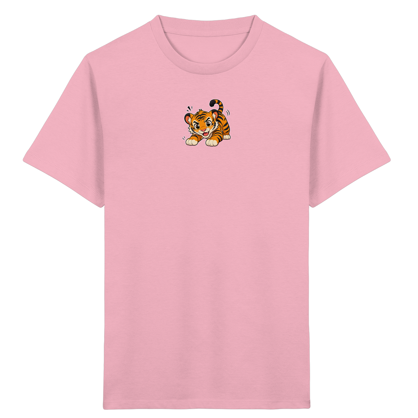 Verspielter Tiger: Fröhliches Kinder T-Shirt - Kinder Bio T-Shirt