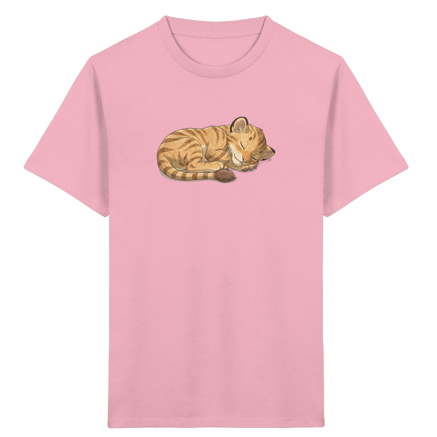 Schlafende Katze: Kuscheliges T-Shirt für Kinder