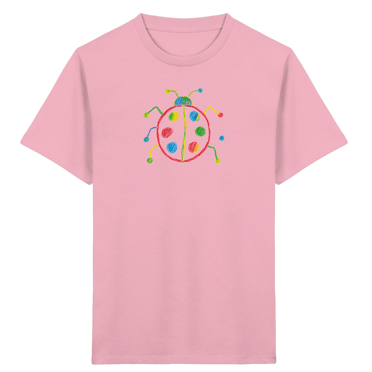 Farbpunkt Marienkäfer Kinder Shirt - Kinder Bio T-Shirt