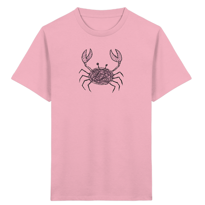 Krabbe von oben gezeichnet - Kinder Bio T-Shirt