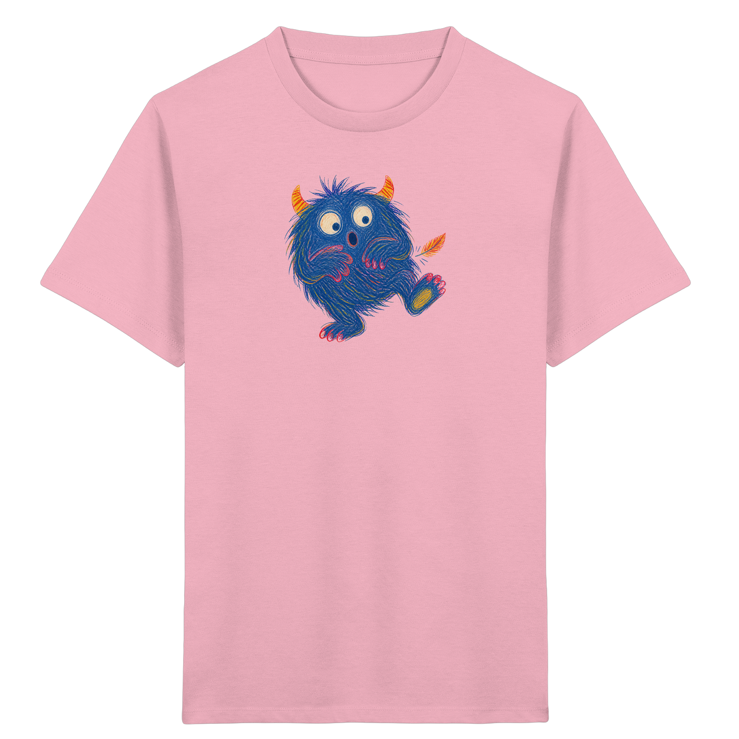 Kitzelzottel lacht im Federkitzel - Kinder Bio T-Shirt