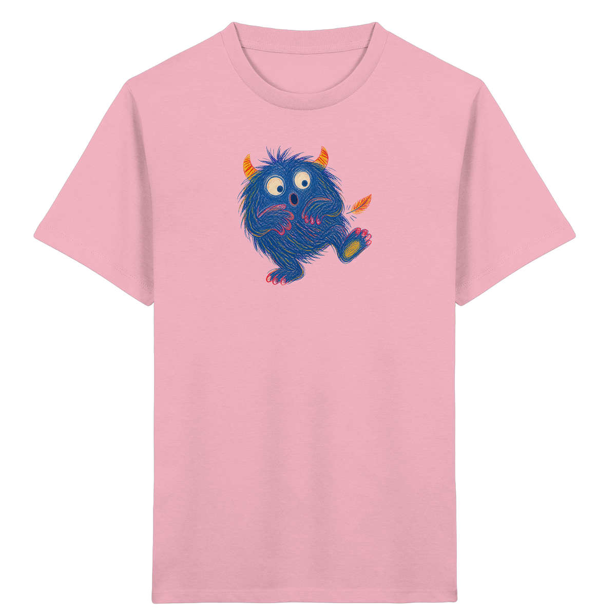 Kitzelzottel lacht im Federkitzel - Kinder Bio T-Shirt