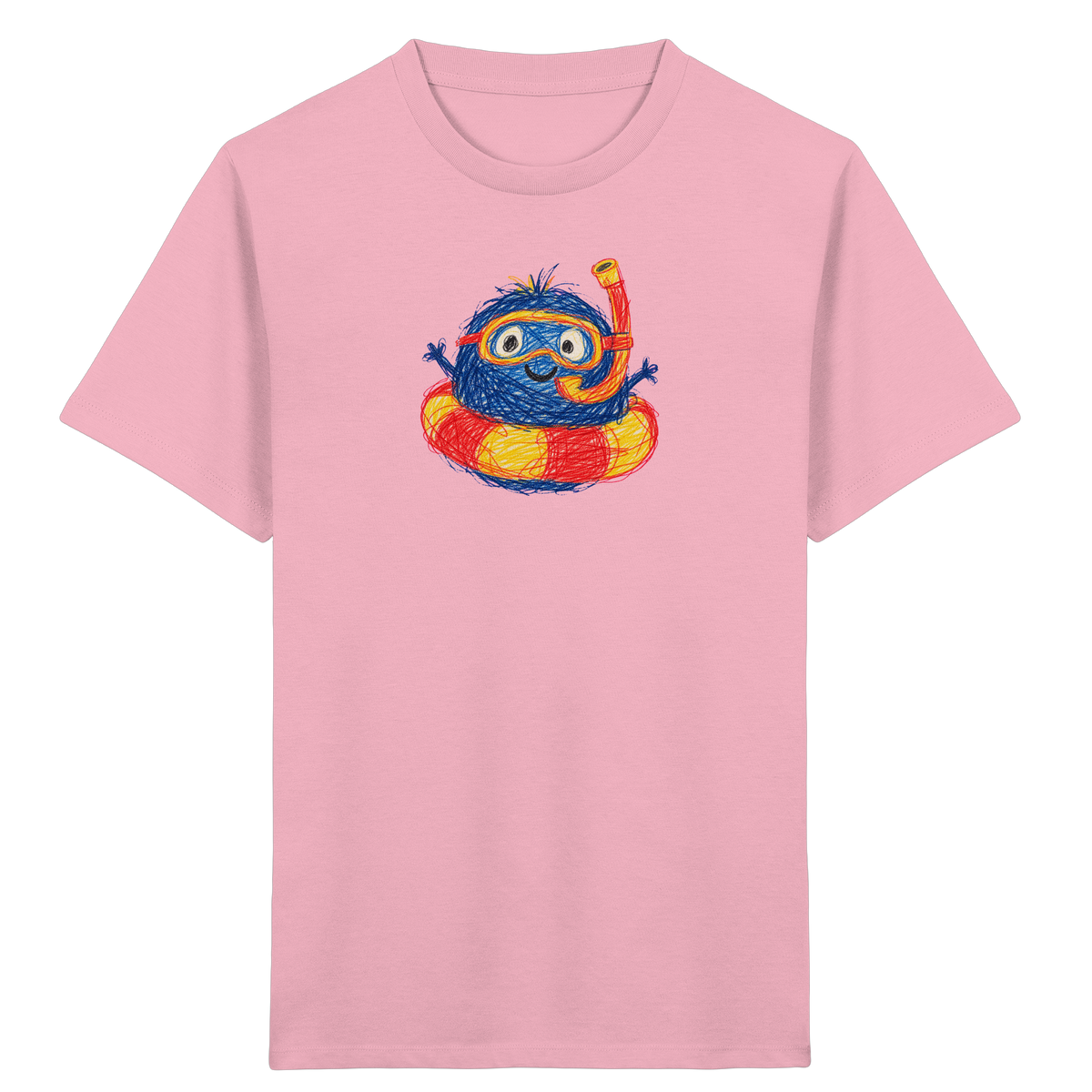 Schnorchelmumpf im Schwimmring - Kinder Bio T-Shirt