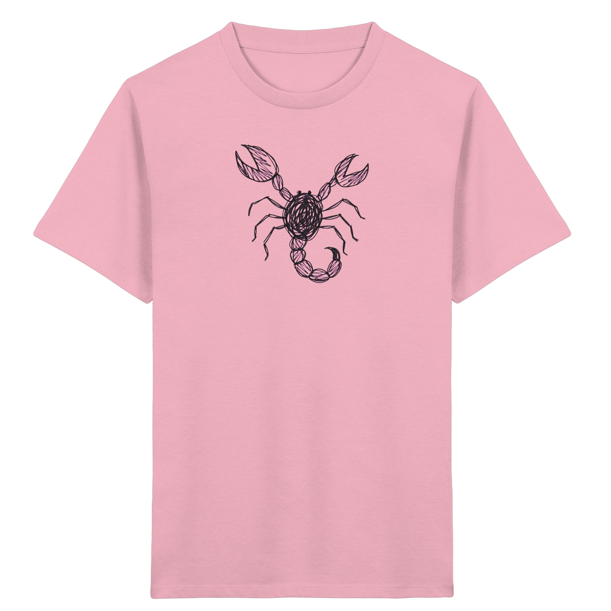 Skorpion von oben gezeichnet - Kinder Bio T-Shirt