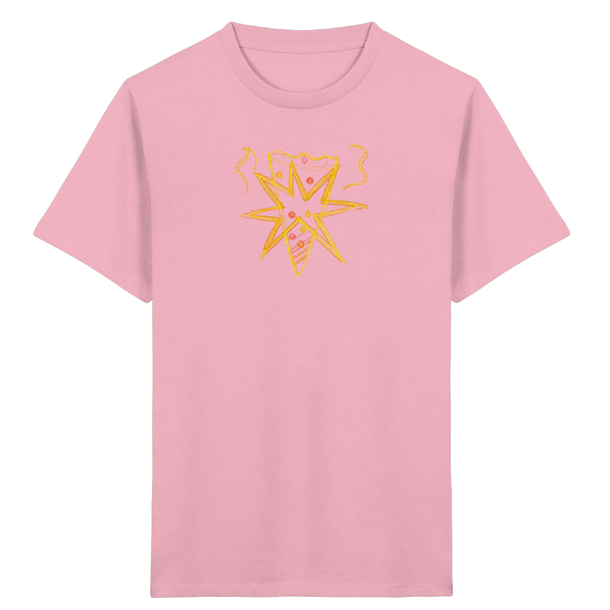 Currygelbe Sternenschultüte für Kinder - Kinder Bio T-Shirt