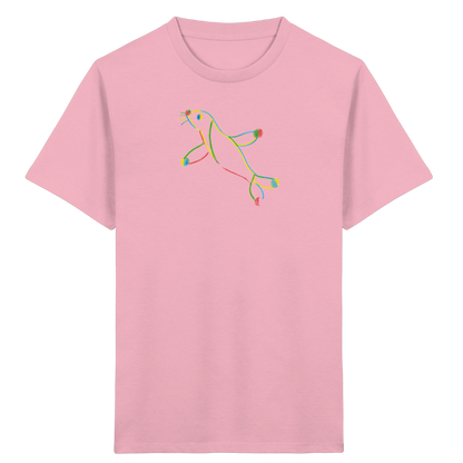 Bunte Farbpunkt Robbe Kinder - Kinder Bio T-Shirt