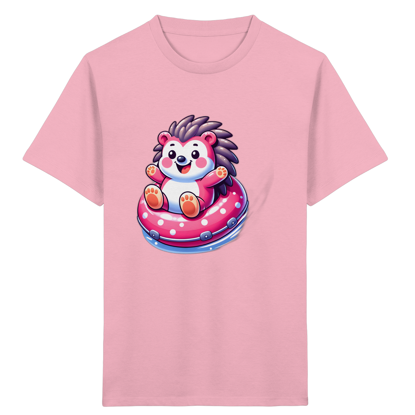 Igel im Schwimmring: Sommer-T-Shirt - Kinder Bio T-Shirt