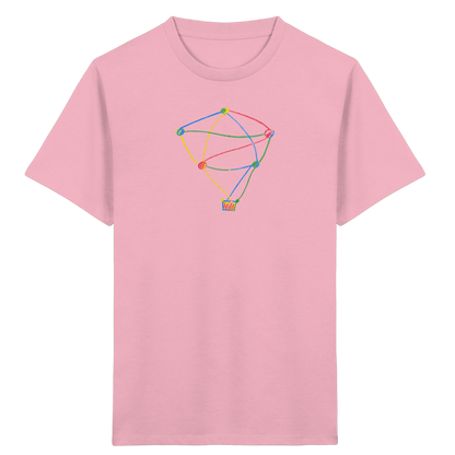 Farbpunkt Heißluftballon Kinder Shirt - Kinder Bio T-Shirt