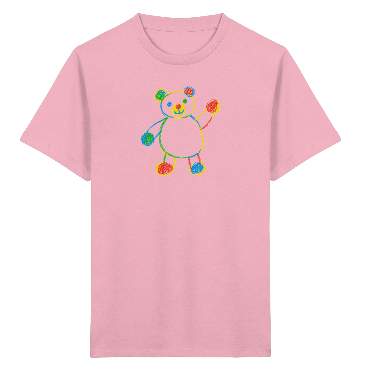 Farbpunkt-Bär für Kinder - Kinder Bio T-Shirt