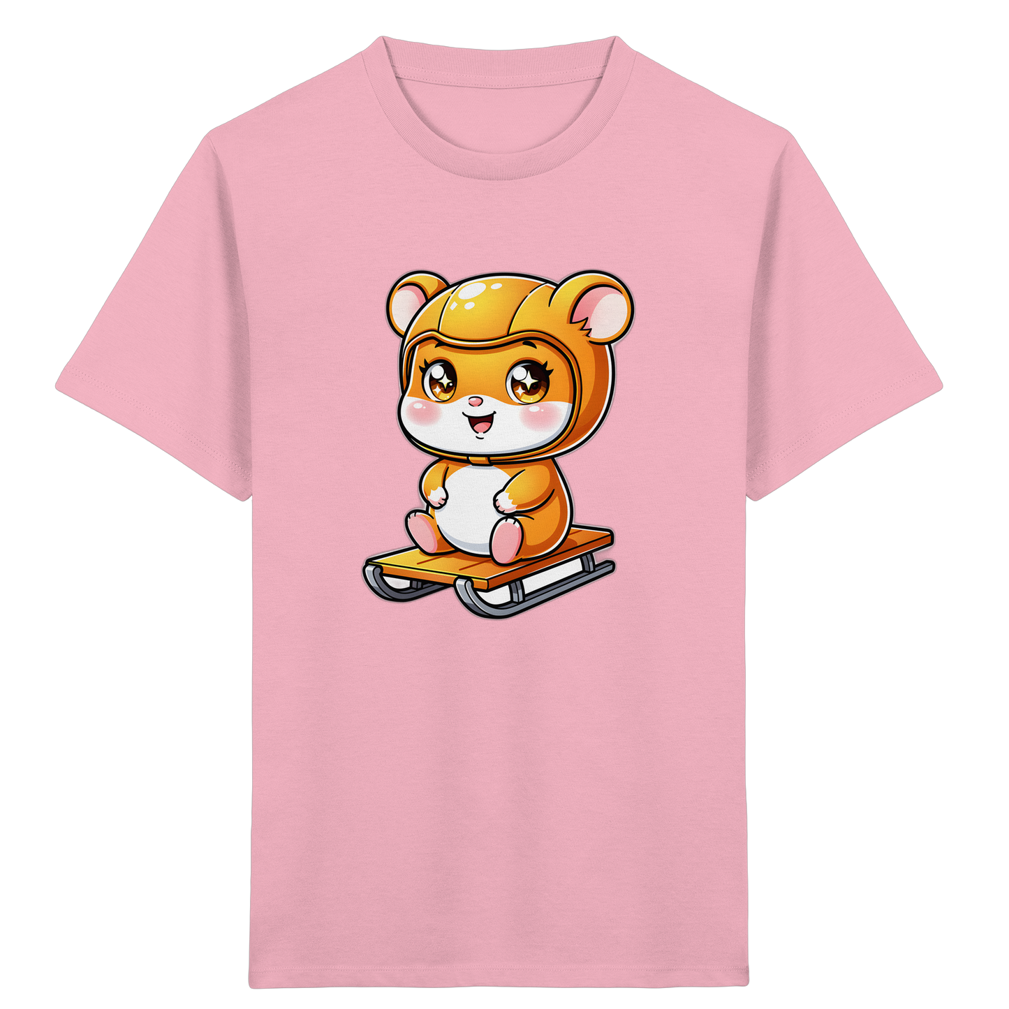 Hamster Schlittenfahrt: Cartoon T-Shirt