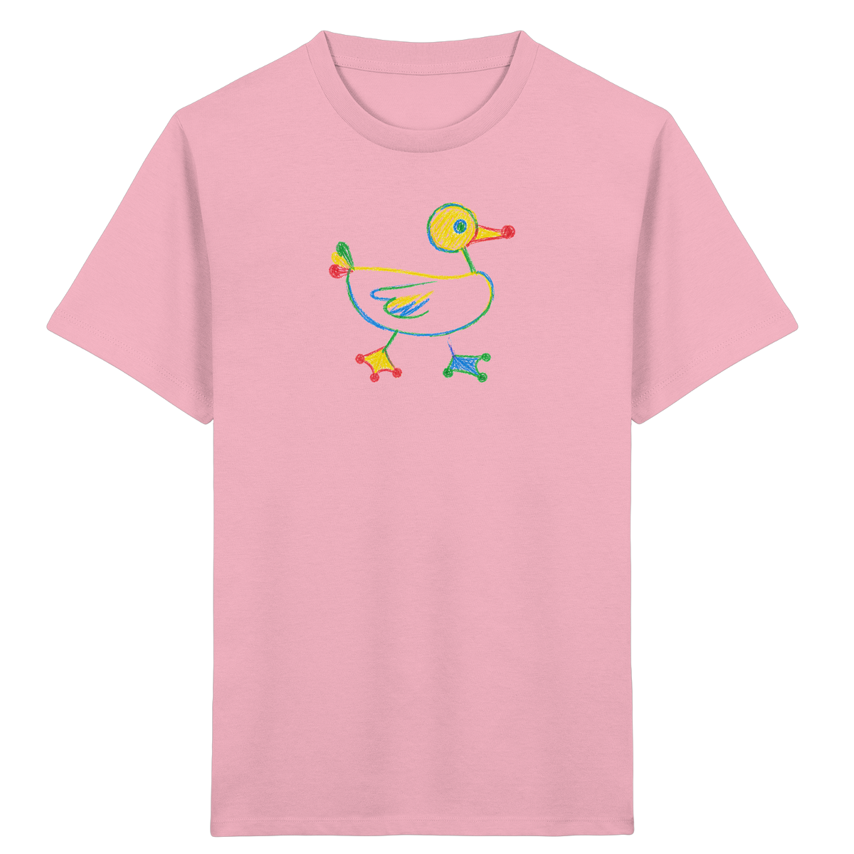 Farbpunkt Ente Kinder Motiv - Kinder Bio T-Shirt