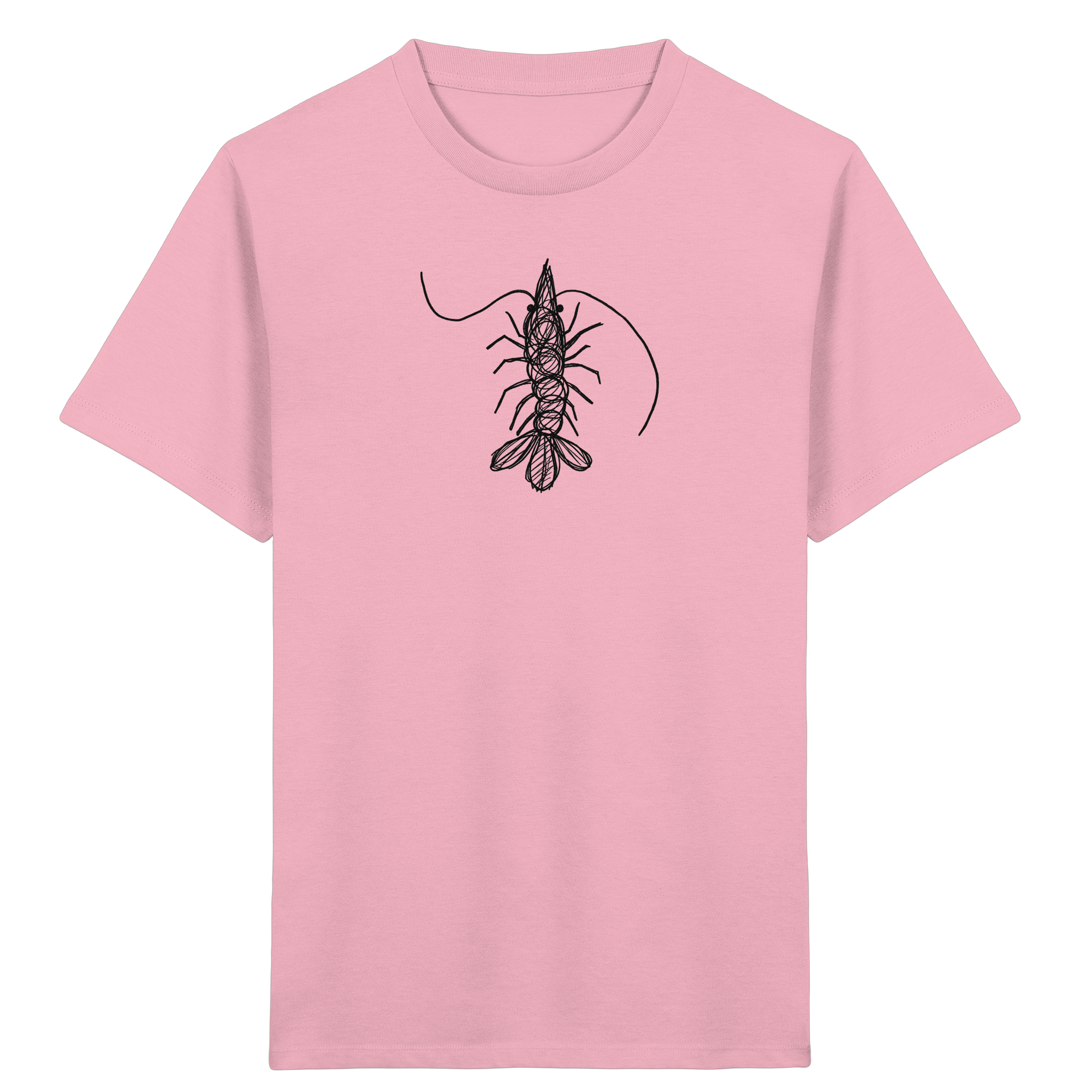 Garnele von oben – Kinder T-Shirt