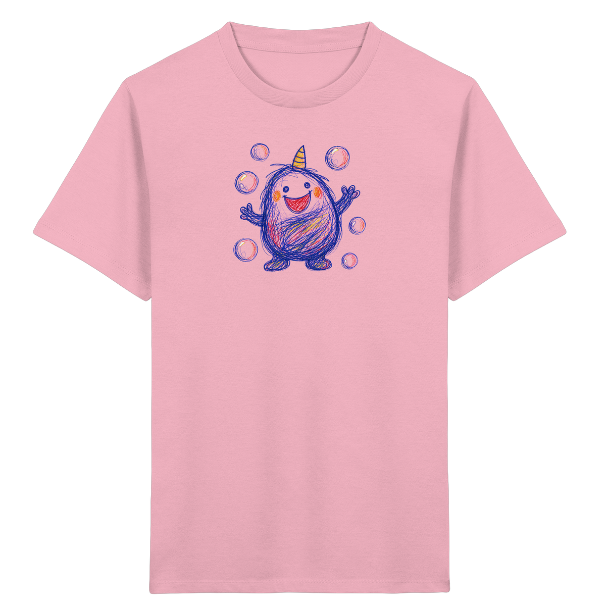 Seifenblasenmumpf mit Horn - Kinder Bio T-Shirt
