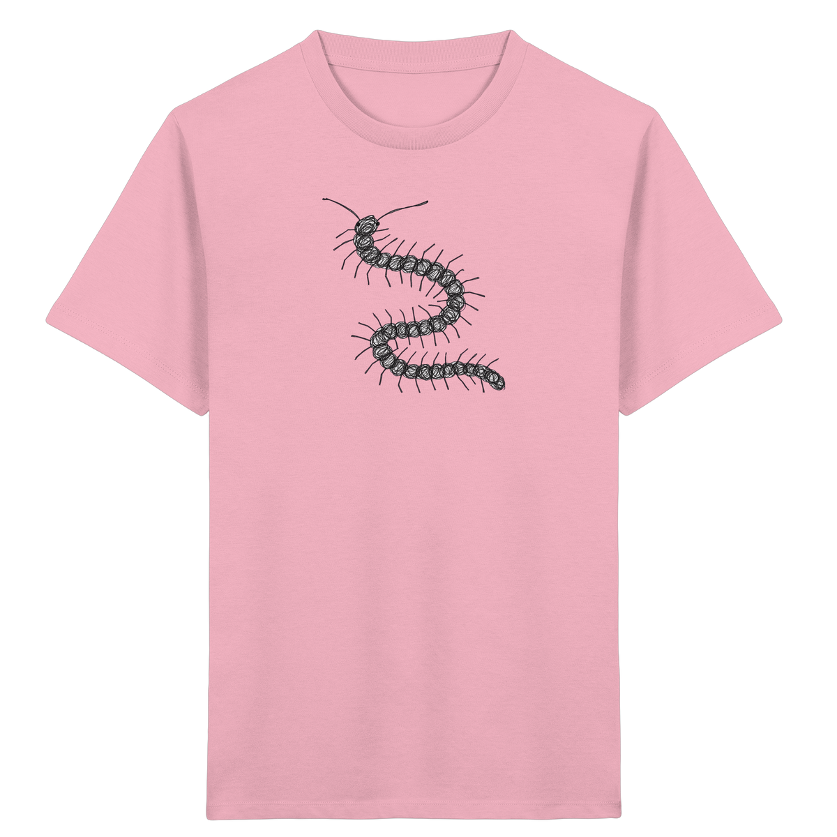 Tausendfüßer von oben - Kinder Bio T-Shirt