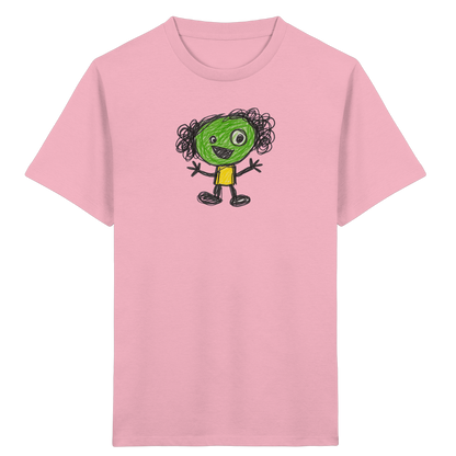 Kritzelkopf mit Ringellocken - Kinder Bio T-Shirt