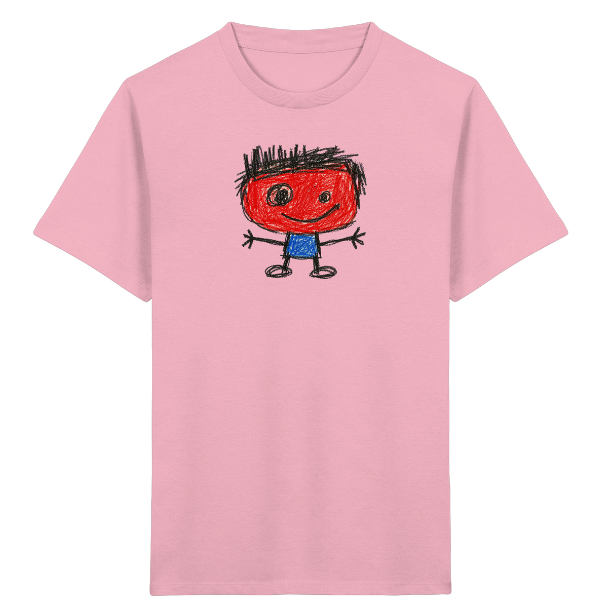 Kritzelkopf mit Bürstenhaar - Kinder Bio T-Shirt