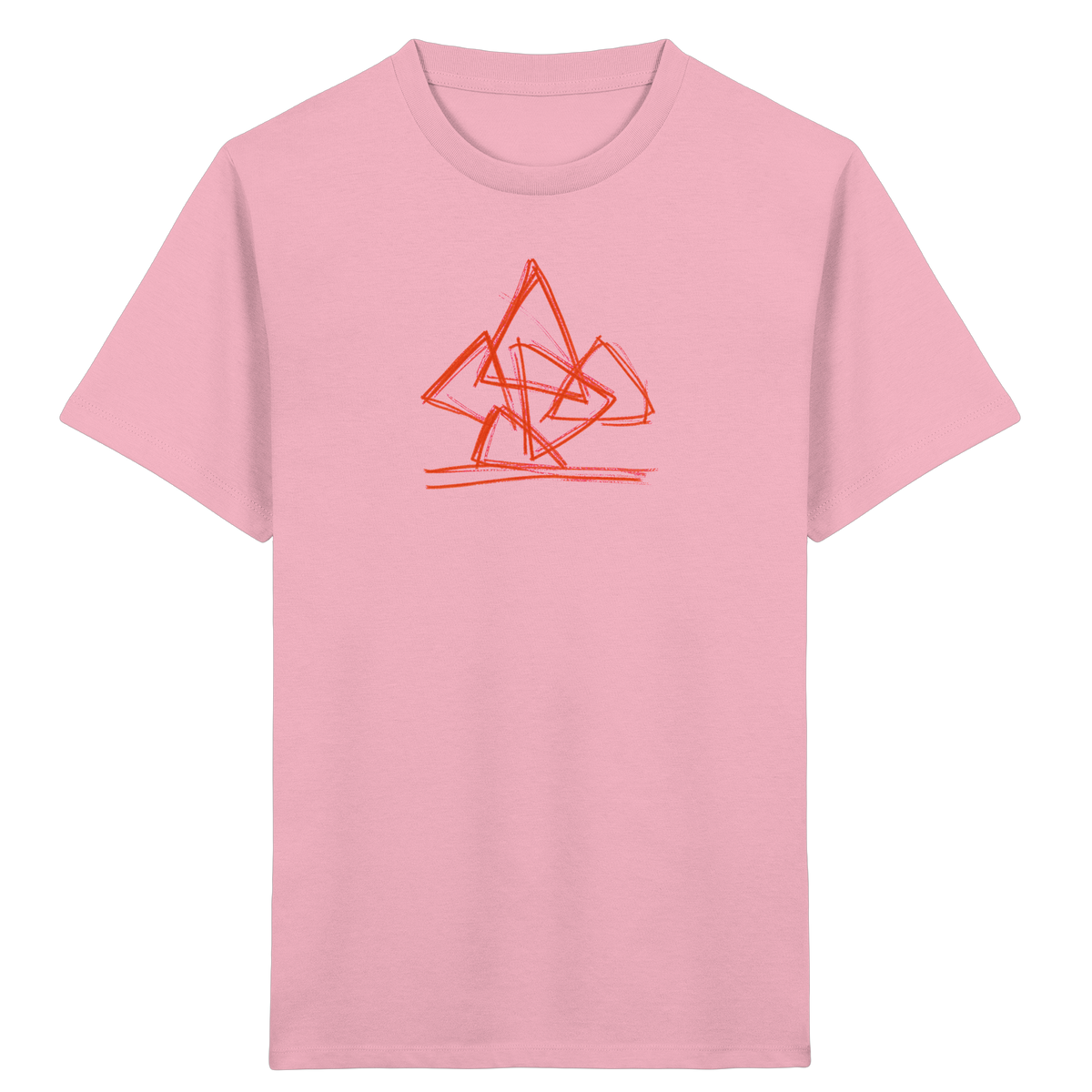 Rostoranger krummer Dreieckshaufen - Kinder Bio T-Shirt