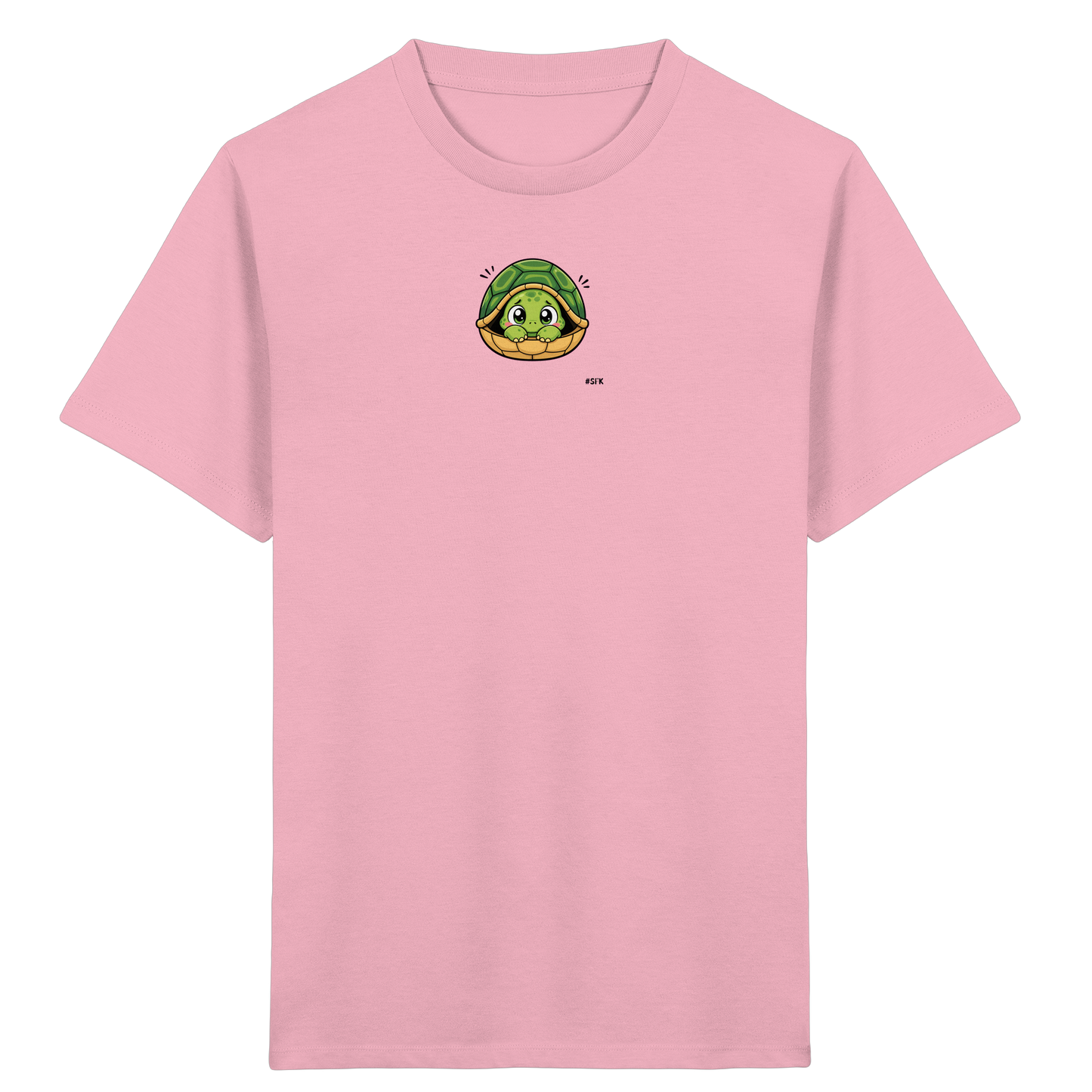 Schüchterne Schildkröte: Kuscheliges T-Shirt für Kinder - Kinder Bio T-Shirt
